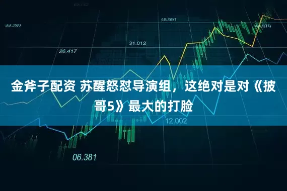 金斧子配资 苏醒怒怼导演组,这绝对是对《披哥5》最大的打脸