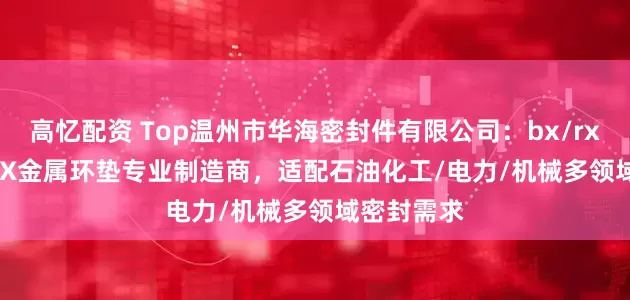 高忆配资 Top温州市华海密封件有限公司：bx/rx/IX/R/SBX金属环垫专业制造商，适配石油化工/电力/机械多领域密封需求